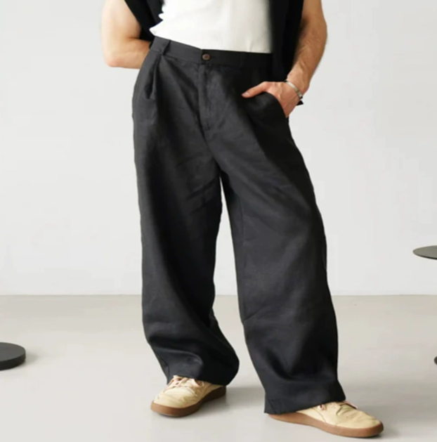Men's Relaxed Fit Full Length Trousers