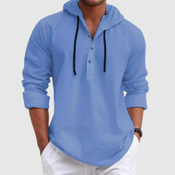 Men's Hoodie Linnen Shirt