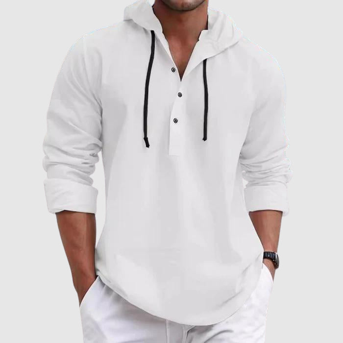 Men's Hoodie Linnen Shirt