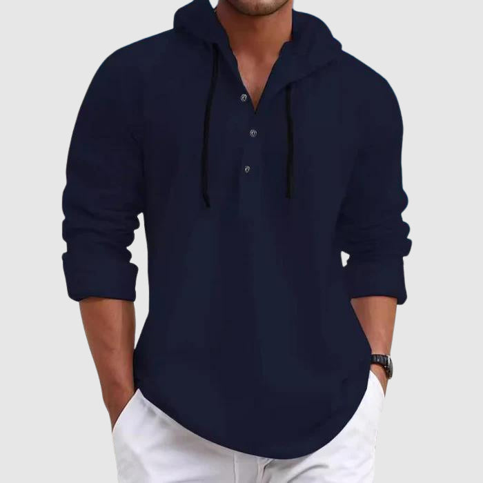 Men's Hoodie Linnen Shirt