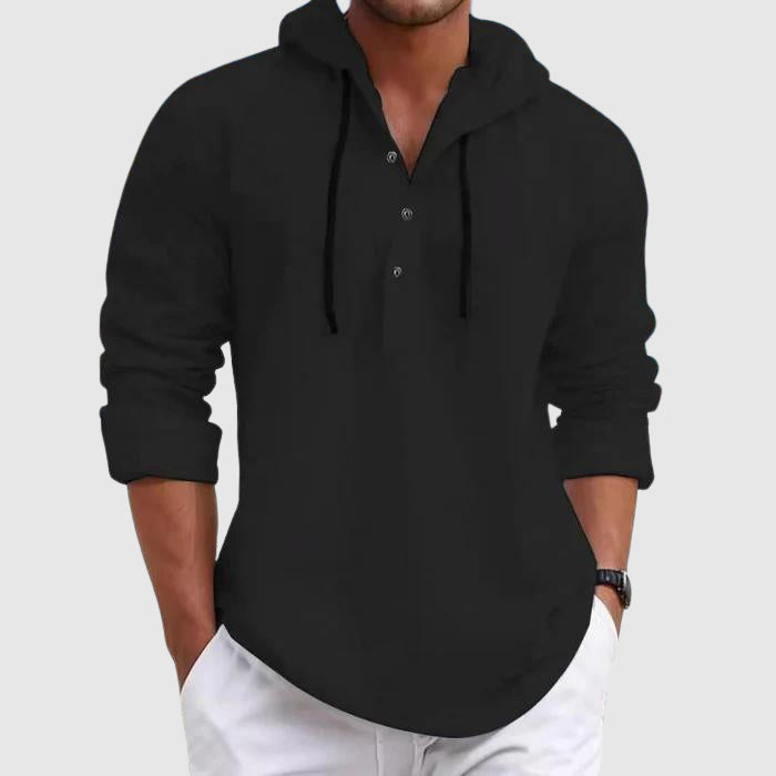 Men's Hoodie Linnen Shirt