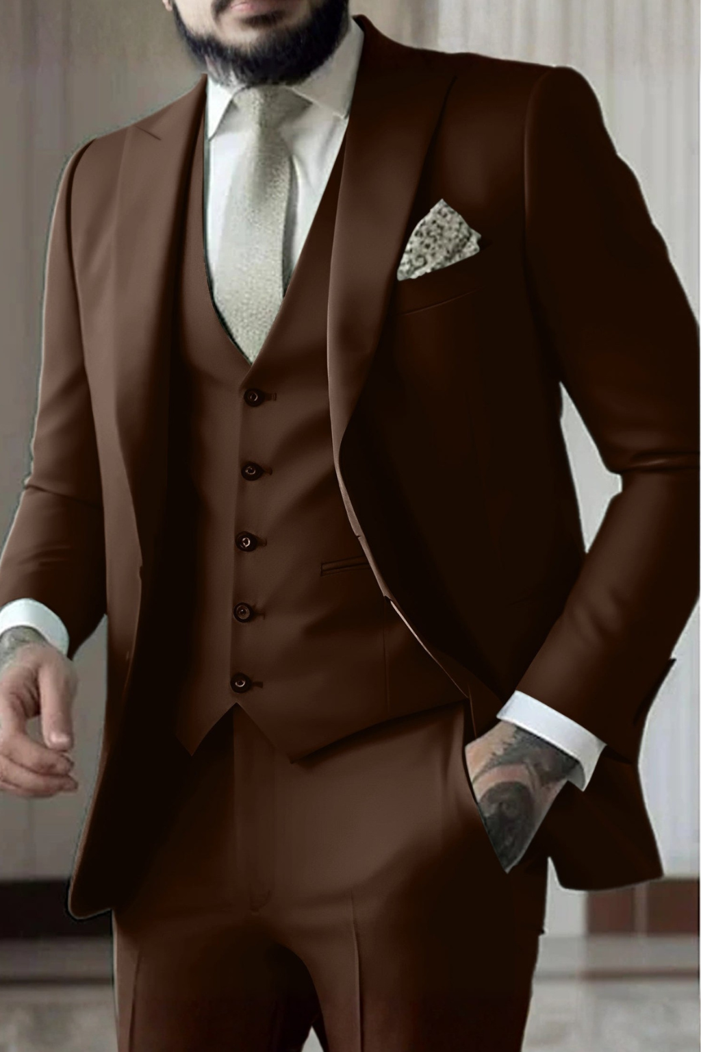 Men's Stylish Slim Fit Suit | Three-Piece