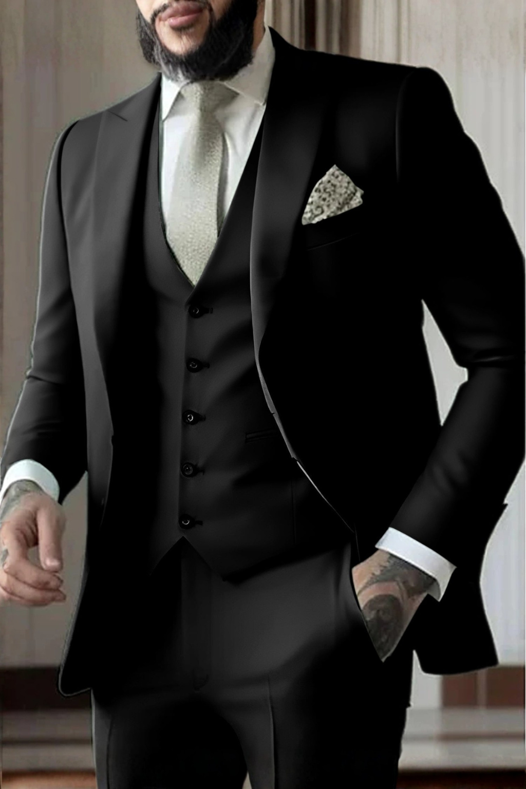 Men's Stylish Slim Fit Suit | Three-Piece