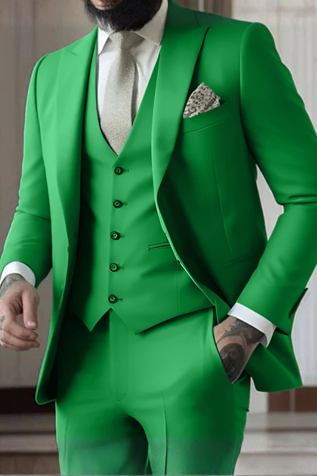 Men's Stylish Slim Fit Suit | Three-Piece