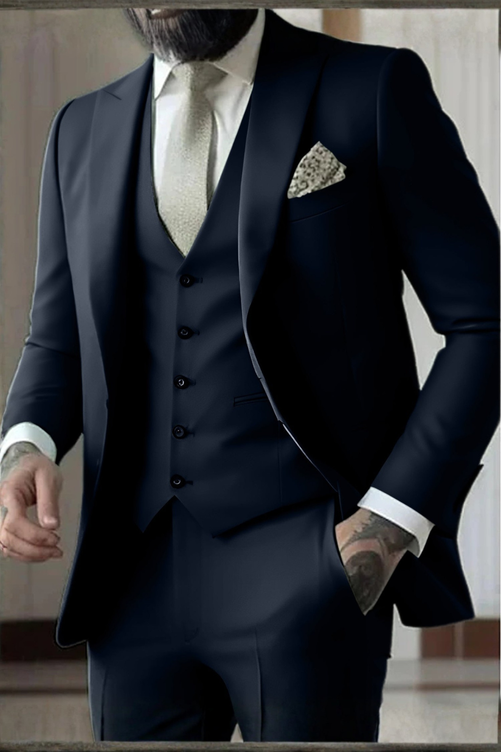 Men's Stylish Slim Fit Suit | Three-Piece