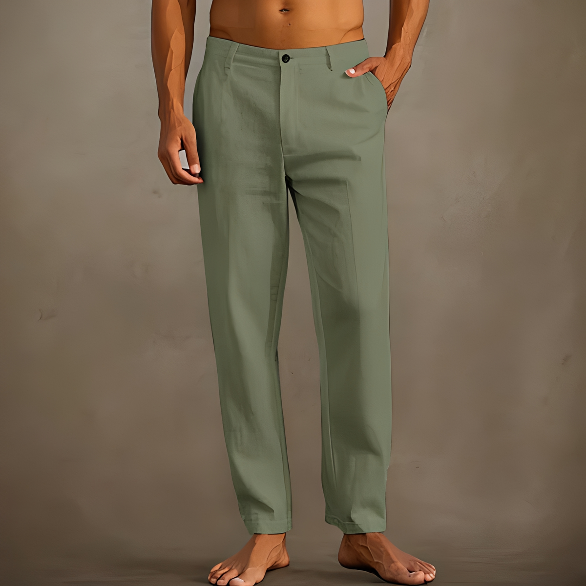 Men's Casual Summer Trousers Relaxed Fit Everyday Wear