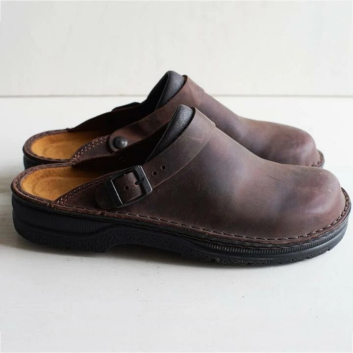 Men's Classic Leather Clogs | Casual