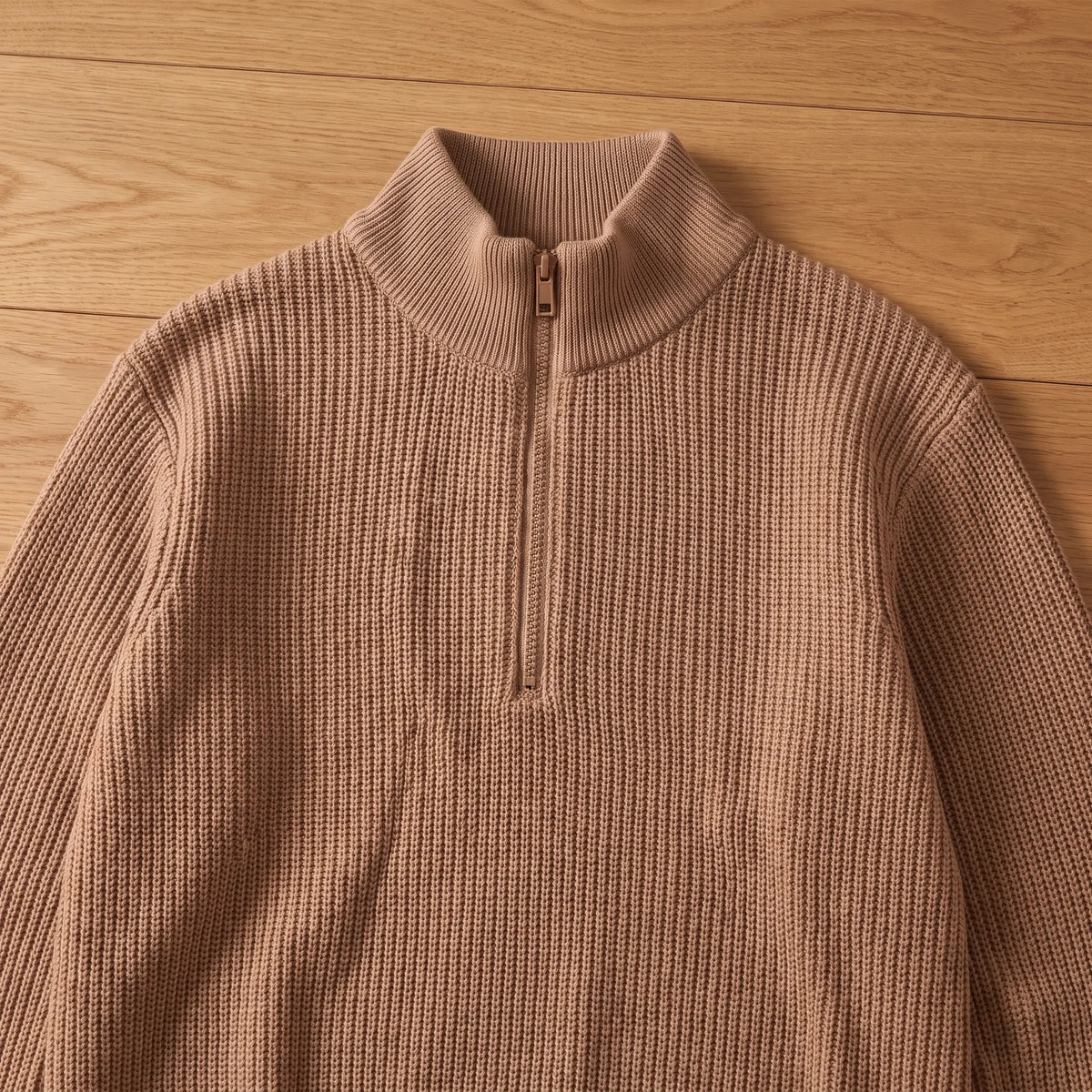 Men's Heavy Rib Knit Sweater Relaxed Fit Long Sleeve Crew Neck Casual Wear