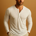 Men's Casual Long Sleeve Henley Shirt | Stylish