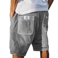 Men's Corduroy Shorts Cord Texture Relaxed Fit Drawstring Elastic Waist Casual Everyday Holiday Vintage Barlow