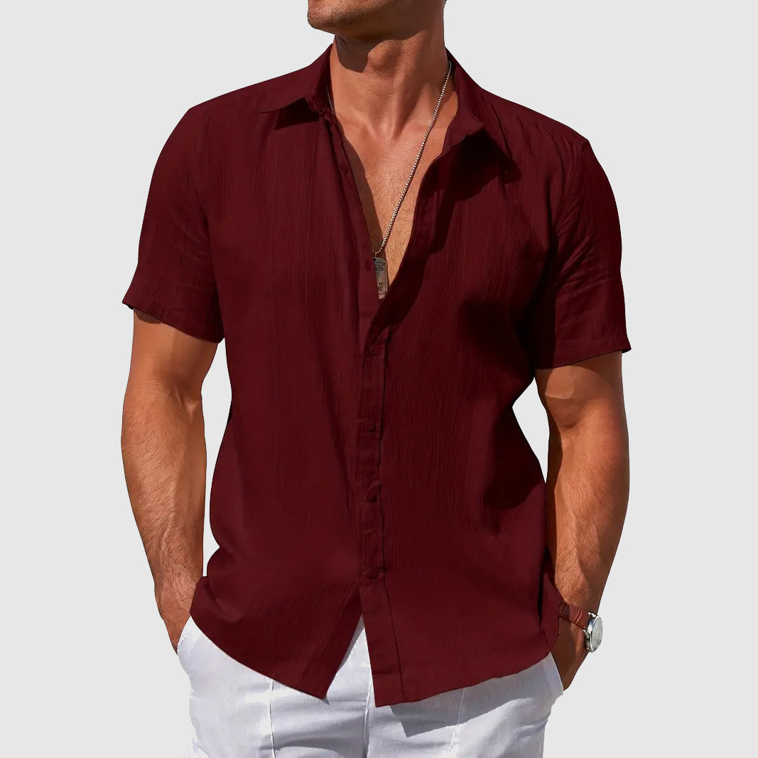 Men's Casual Short Sleeve Shirt | Stylish Top