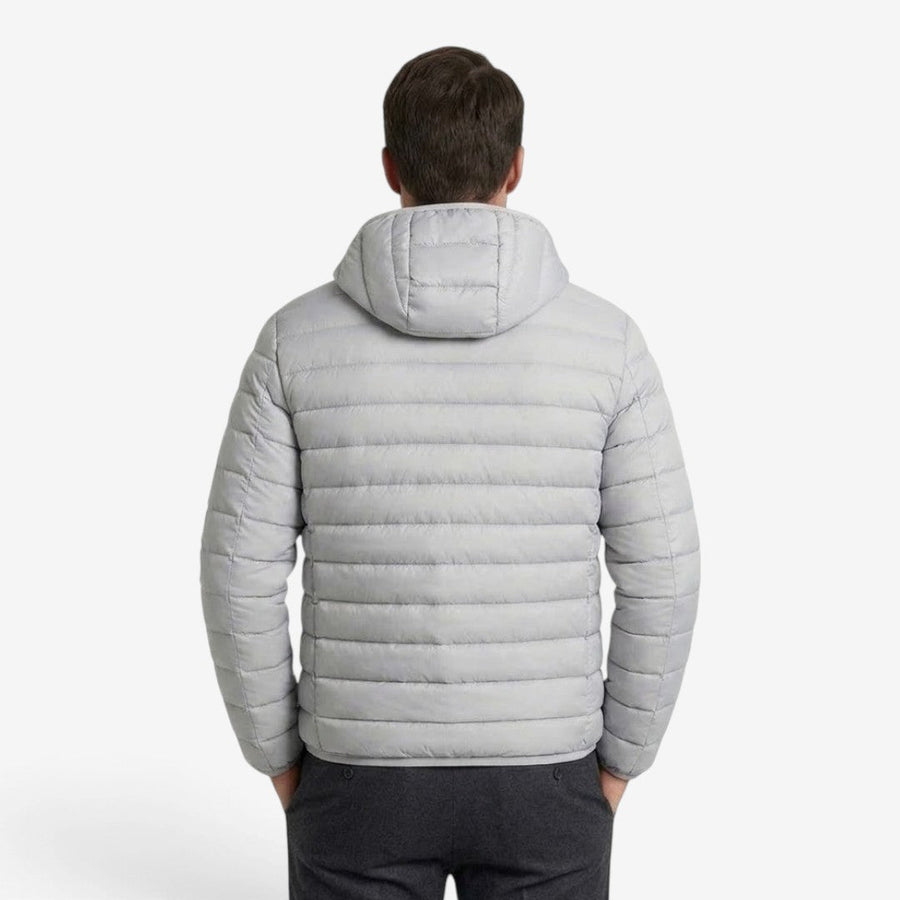 Men's Hooded Puffer Jacket Warm Casual Streetwear Everyday Layering