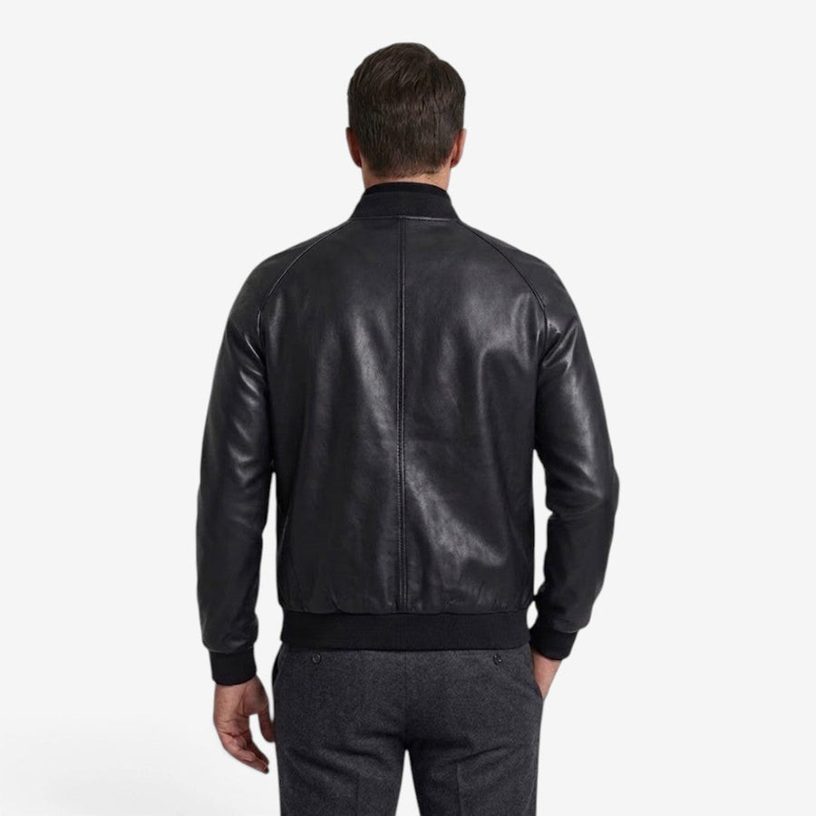 Men's Vintage PU Leather Jacket Loose Fit Streetwear Casual Fashion