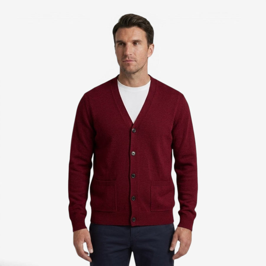 Men's Soft Knit Cardigan Button Closure Long Sleeve Casual Autumn Layering