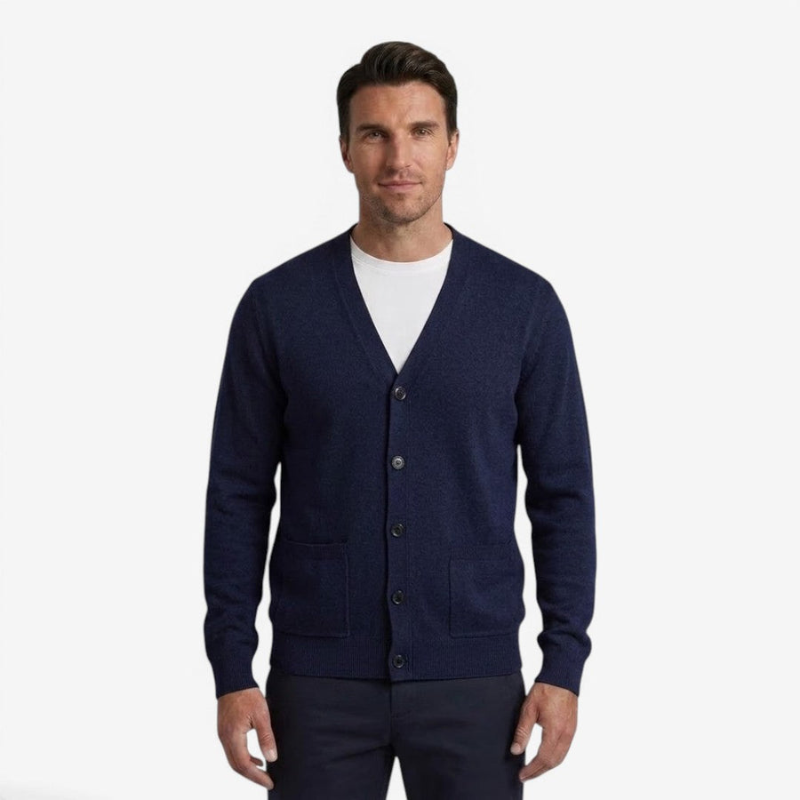 Men's Soft Knit Cardigan Button Closure Long Sleeve Casual Autumn Layering