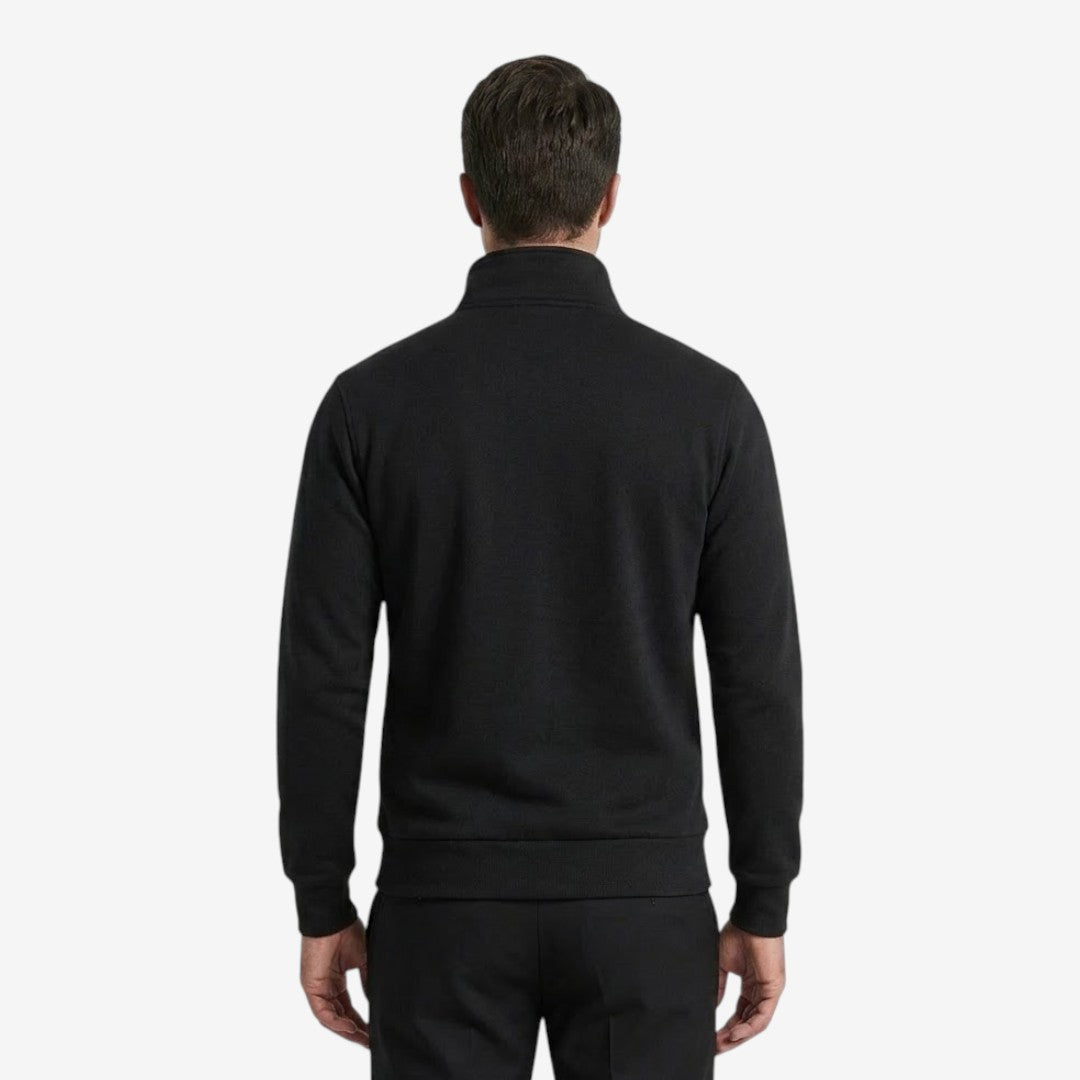 Men's Casual Knit Jacket Zip Closure Stand Collar Pockets Everyday Wear