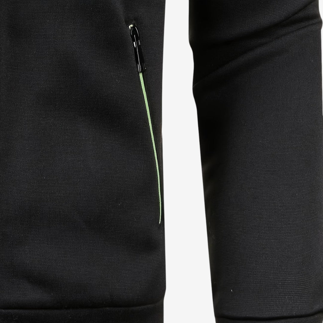 Men's Knit Zip Jacket High Neck Slim Fit with Zip Pockets Casual Wear