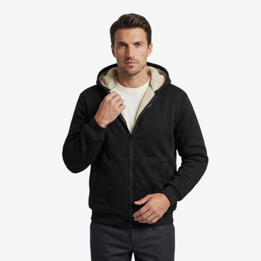 Men's Hooded Padded Jacket Warm Winter Style Casual Layering Outdoor