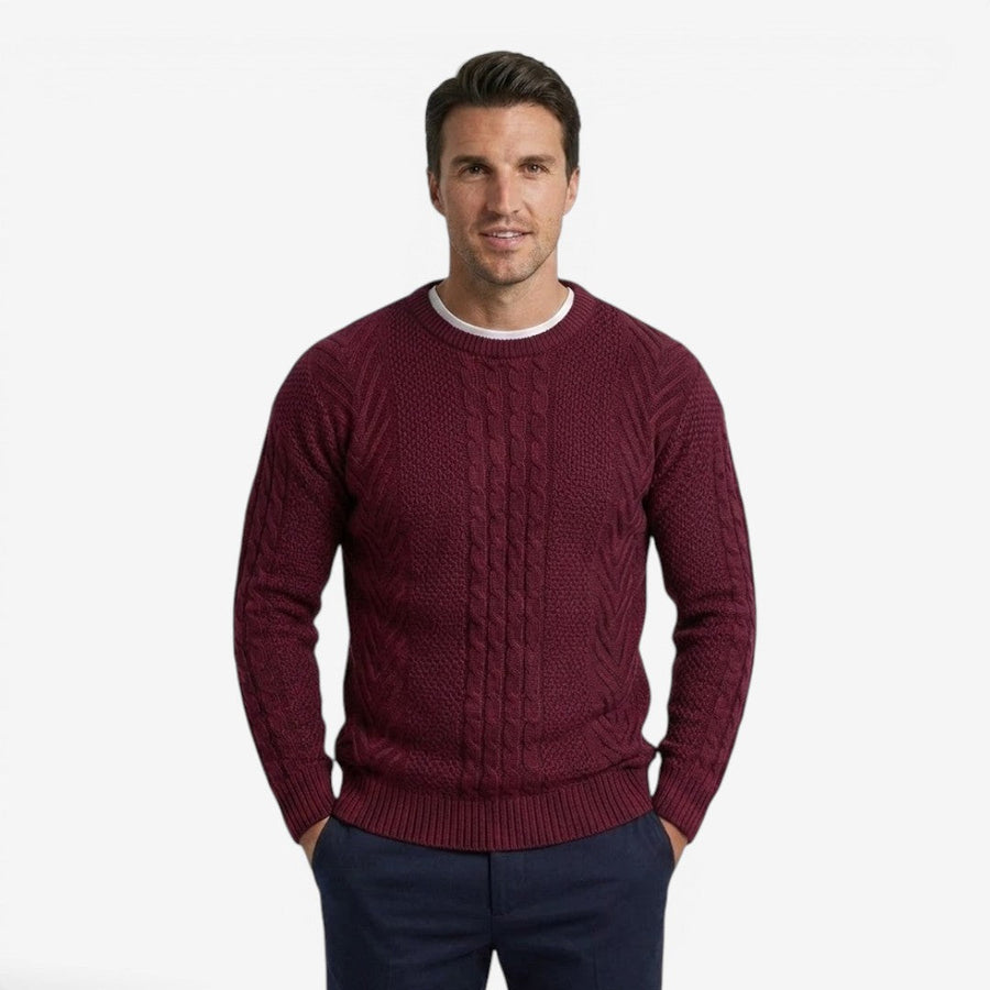 Men's Soft Knit Jumper Crew-Neck Casual Everyday Wear Fashion