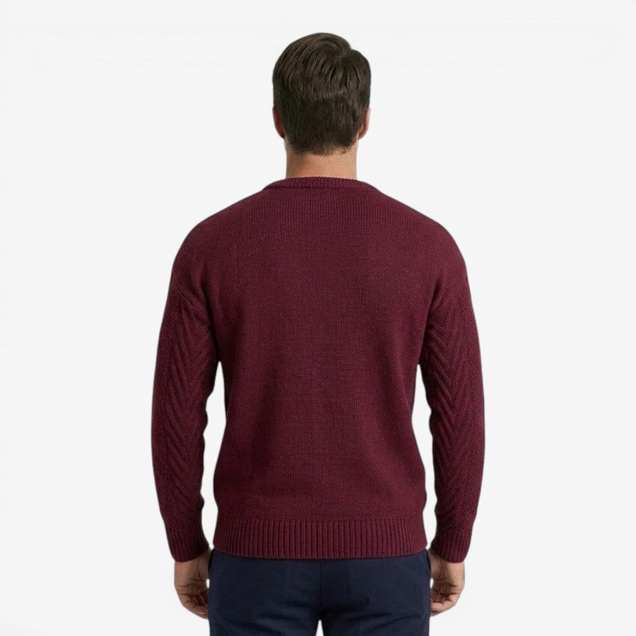 Men's Soft Knit Jumper Crew-Neck Casual Everyday Wear Fashion