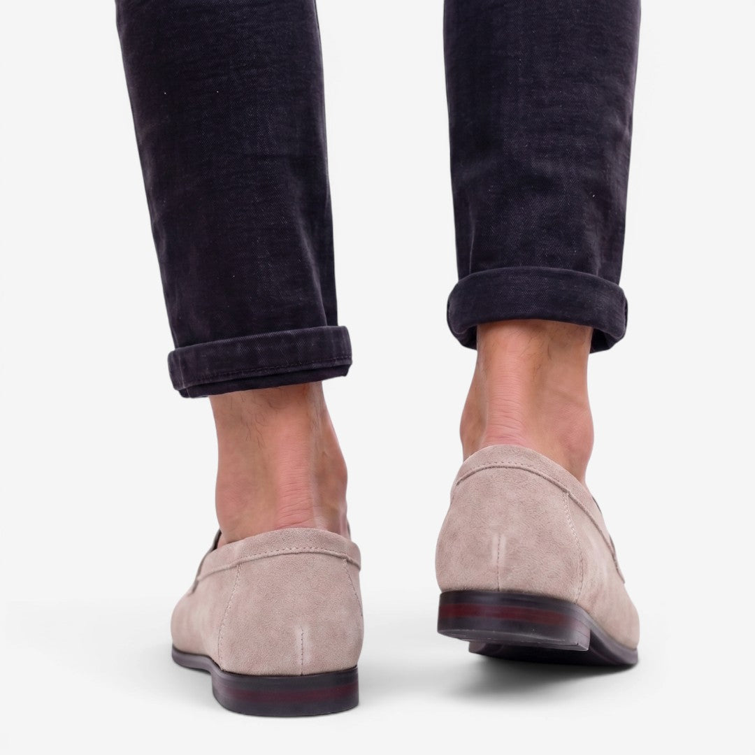 Men's Suede Loafers Slip-On Stylish Casual Shoes for Weddings