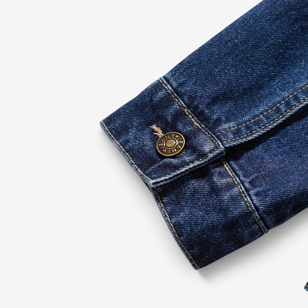 Men's Vintage Slim Fit Denim Jacket Classic Lapel Casual Everyday Wear