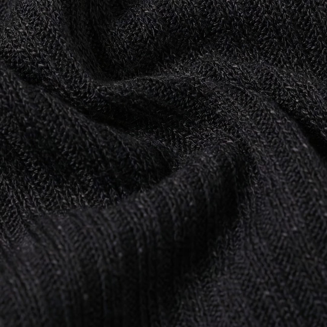 Men's Slim Fit Ribbed Knit Roll-Neck Jumper Warm Casual Layering
