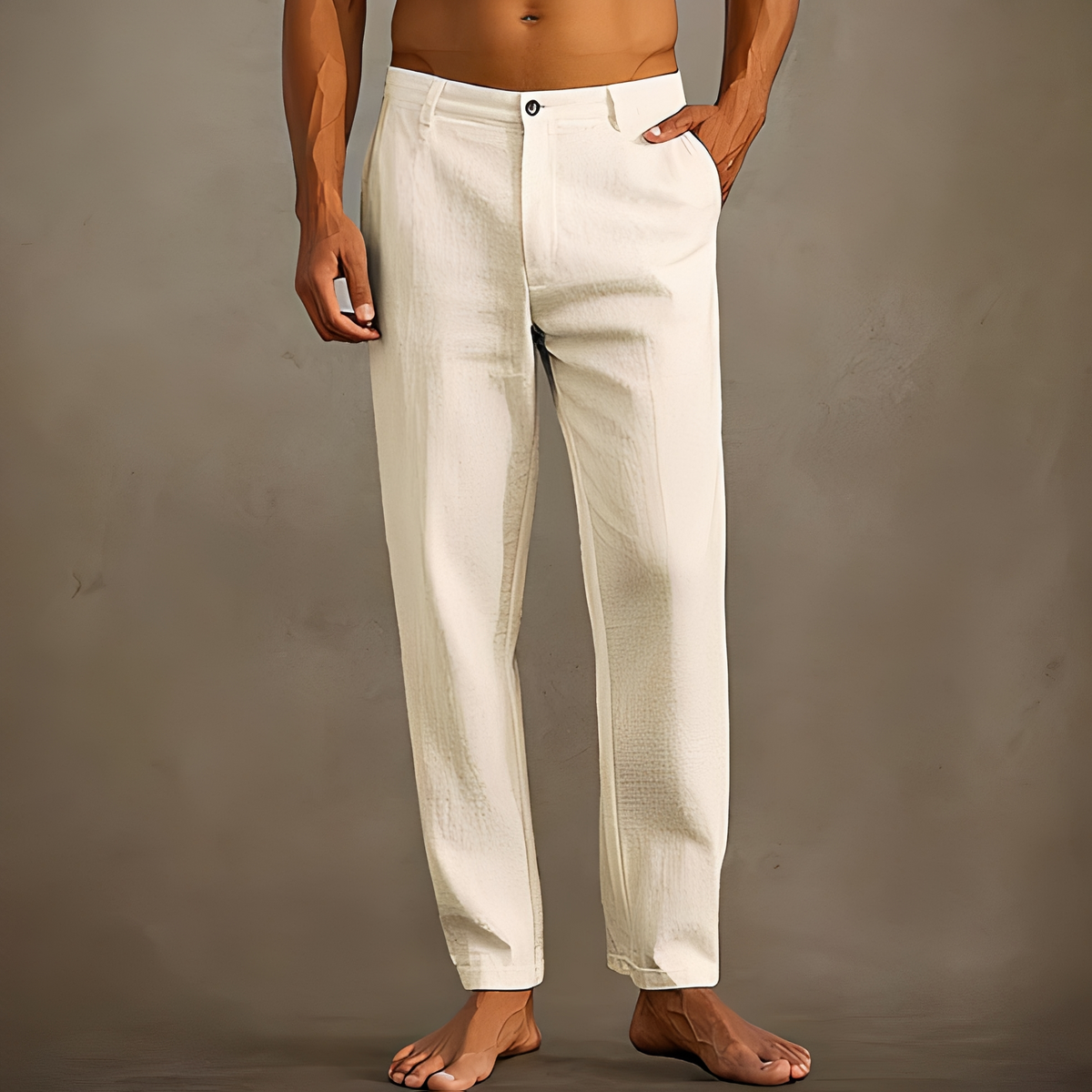 Men's Casual Summer Trousers Relaxed Fit Everyday Wear