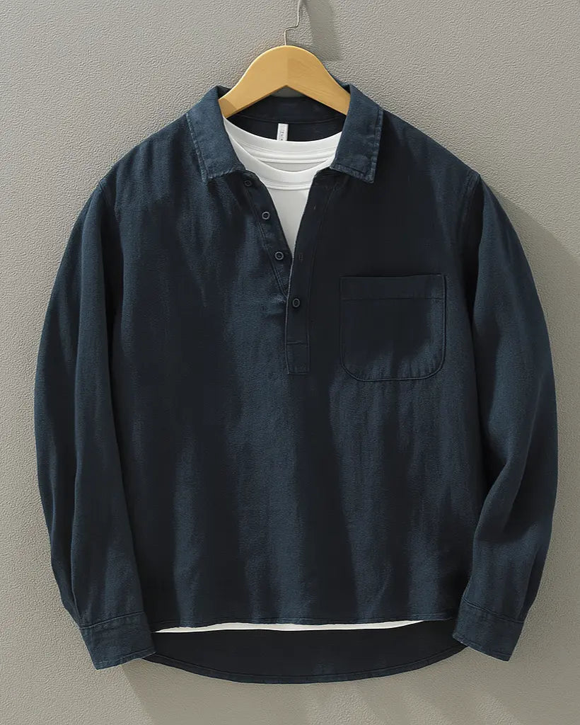 Men's Casual Popover Shirt | Stylish