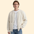 Men's Knit Blend Open Front Jacket