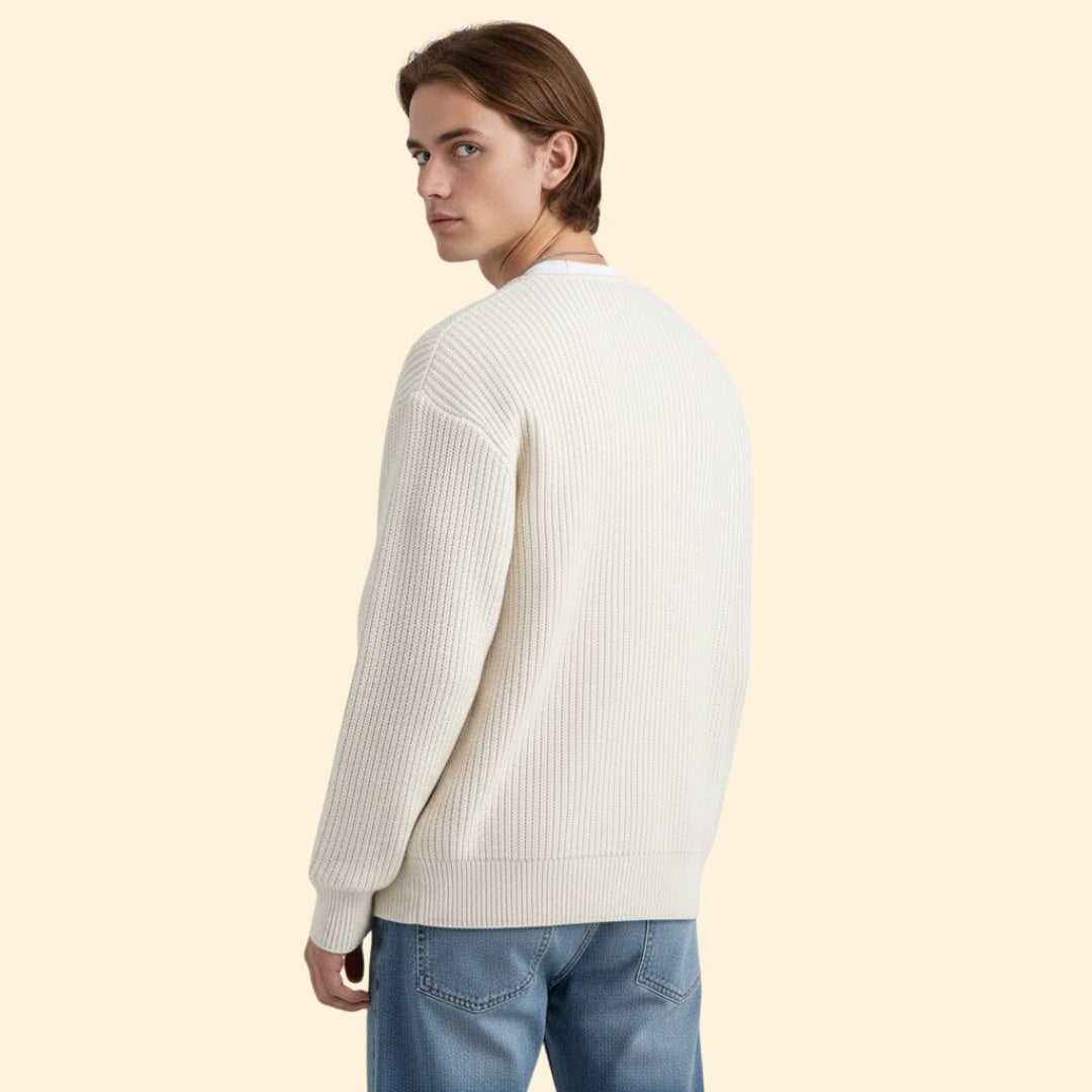 Men's Knit Blend Open Front Jacket