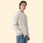 Men's Knit Blend Open Front Jacket