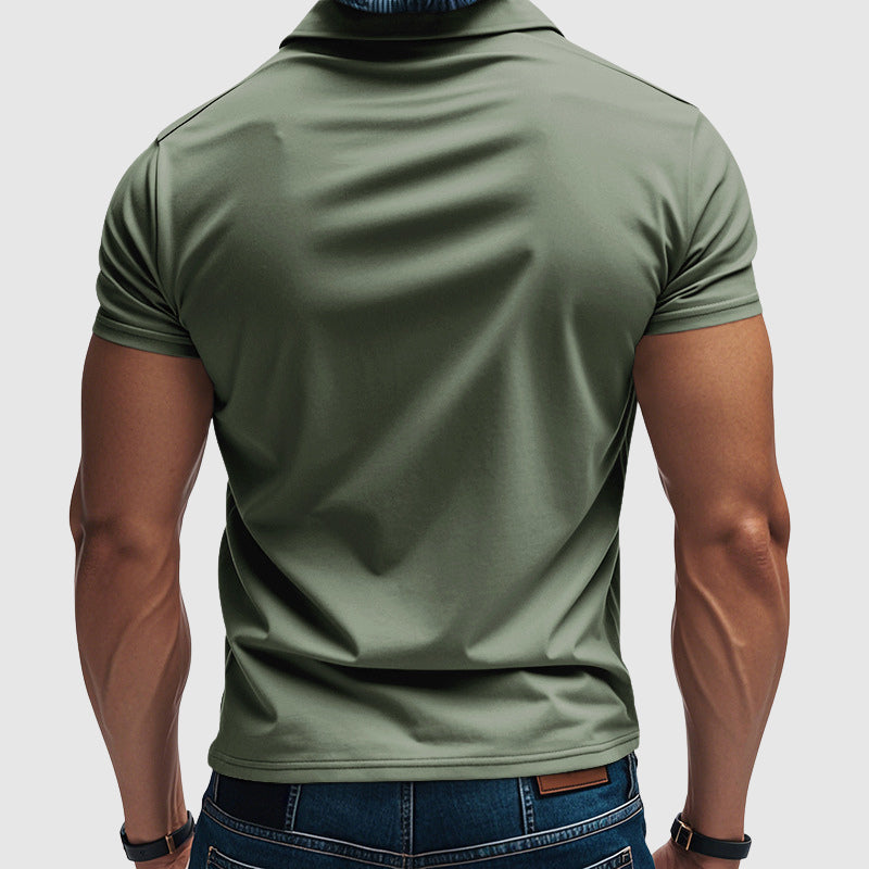 Men's Polo Shirt Classic Short-Sleeve Collared Regular Fit Casual Smart-Casual Everyday Golf Sport Versatile Grover