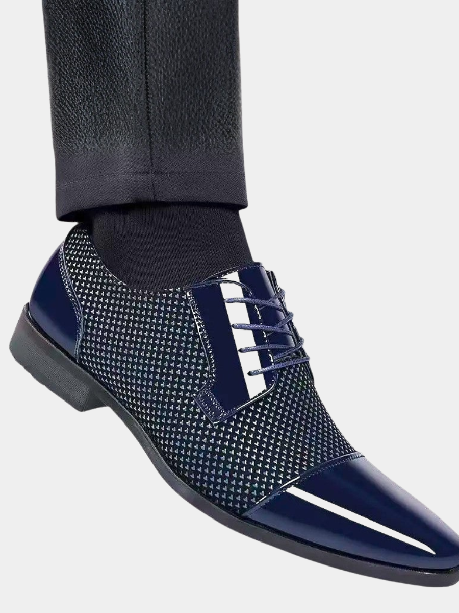 Men's Cap Toe Oxford Shoes Classic Formal Style Lace-Up Dress Occasion