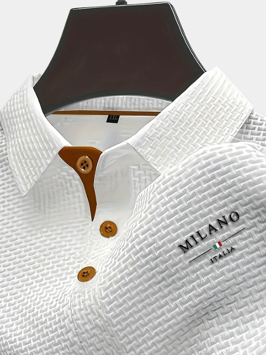 Men's Stylish Textured Polo Shirt | Casual