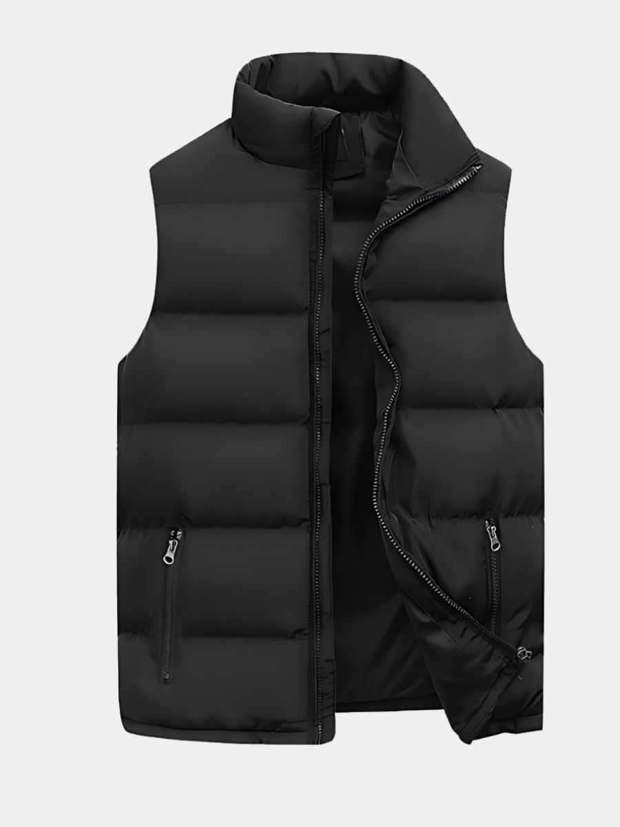 Men's Quilted Vest Casual Layered Design Insulated Warmth Outdoor Everyday
