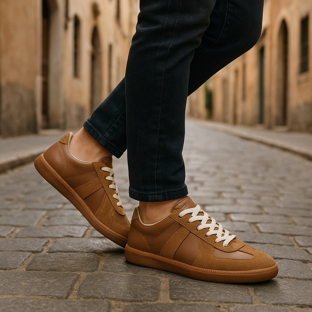 Men's Casual Sneakers Non-Slip Sole Low-Top Lace-Up Trainers Everyday Walking Sport Comfort Versatile Beck