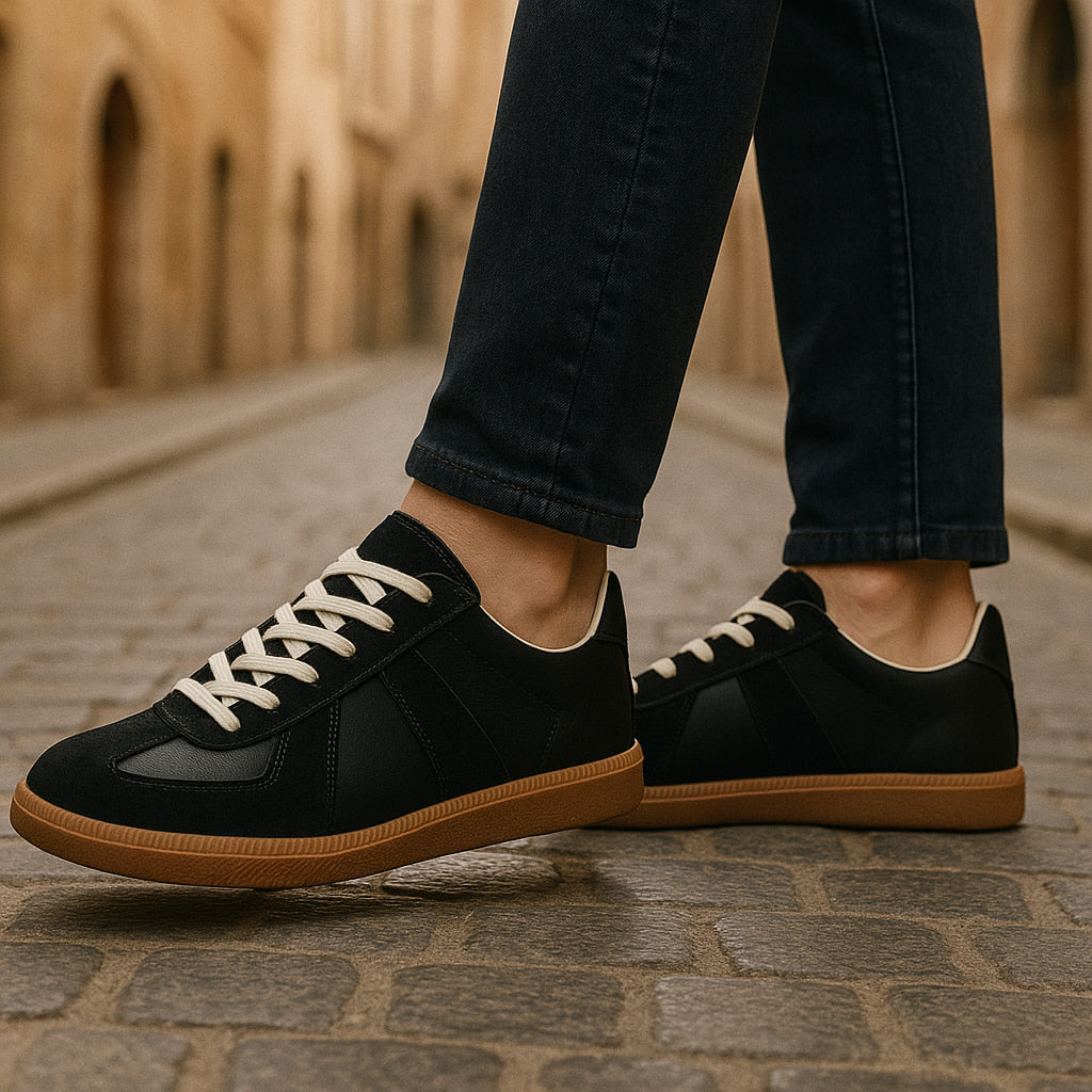 Men's Casual Sneakers Non-Slip Sole Low-Top Lace-Up Trainers Everyday Walking Sport Comfort Versatile Beck