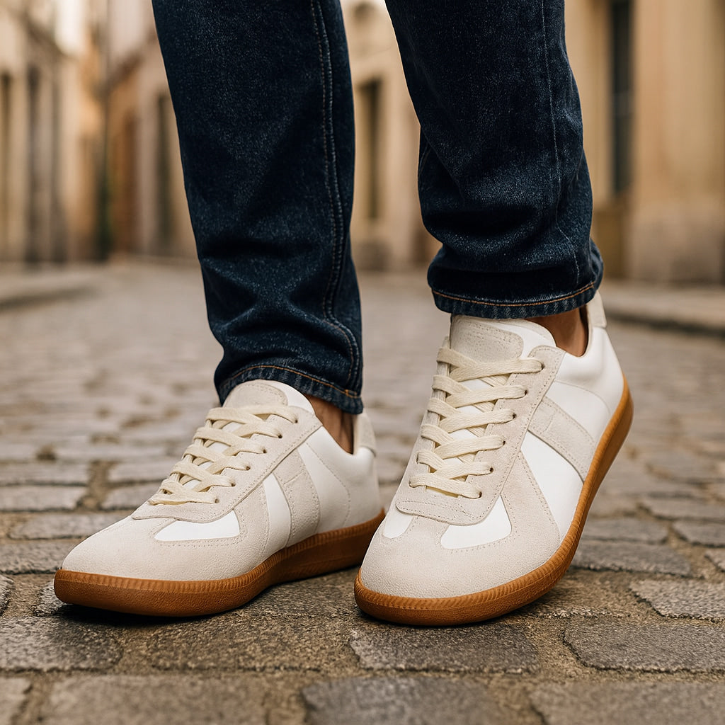 Men's Casual Sneakers Non-Slip Sole Low-Top Lace-Up Trainers Everyday Walking Sport Comfort Versatile Beck