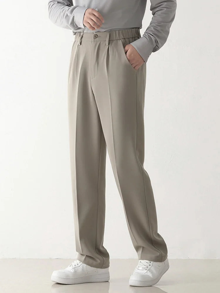 Men's Wide Leg Formal Trousers