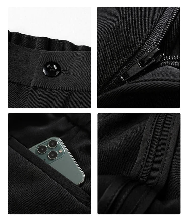 Men's Wide Leg Formal Trousers