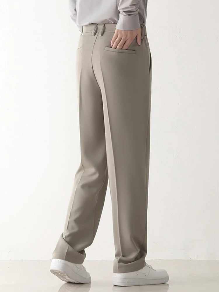 Men's Wide Leg Formal Trousers