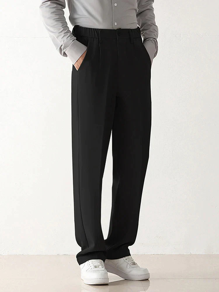 Men's Wide Leg Formal Trousers