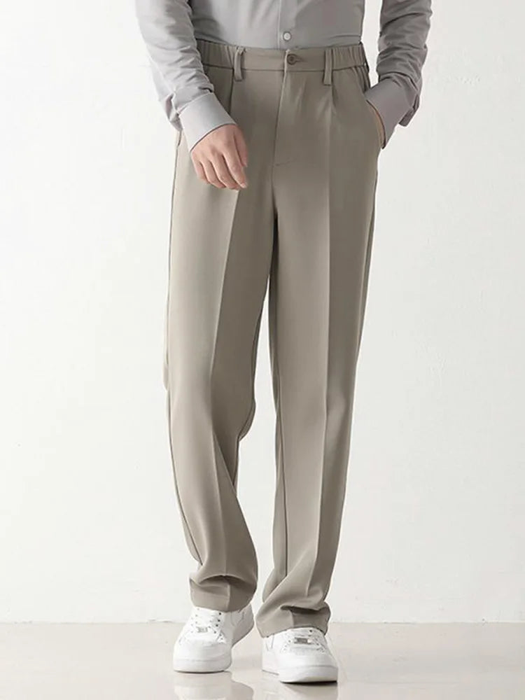 Men's Wide Leg Formal Trousers