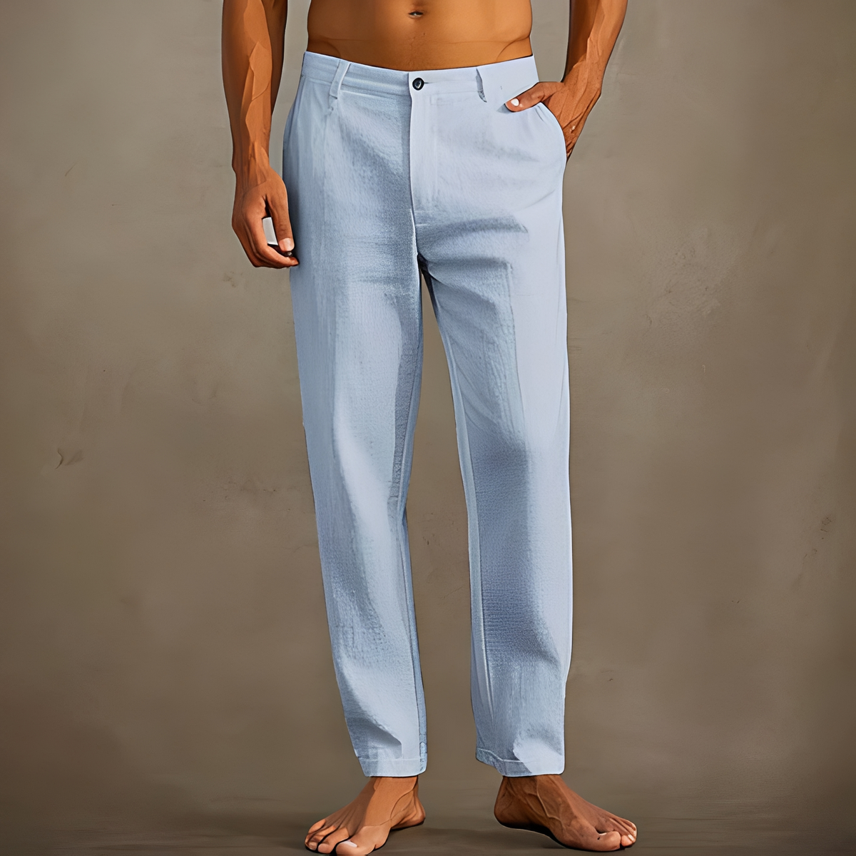 Men's Casual Summer Trousers Relaxed Fit Everyday Wear
