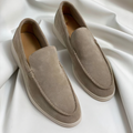 Men's Casual Loafers Slip-On Round Toe Contrast Sole Smart-Casual Everyday Office Walking Leather Look Versatile