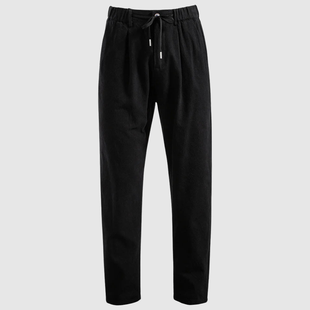 Men's Leg Linen Drawstring Trousers