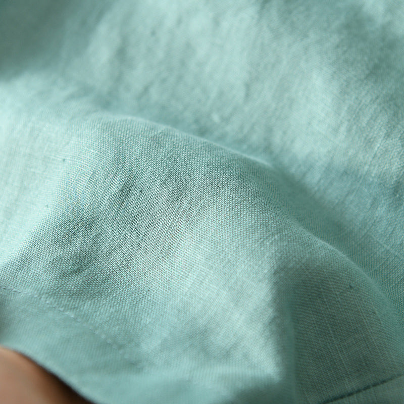 Men's Rolled Linen Cuffs Shorts