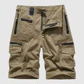 Men's Button Fly Cargo Shorts With Zip Pockets