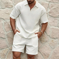 Men’s Zip Polo & Shorts Set